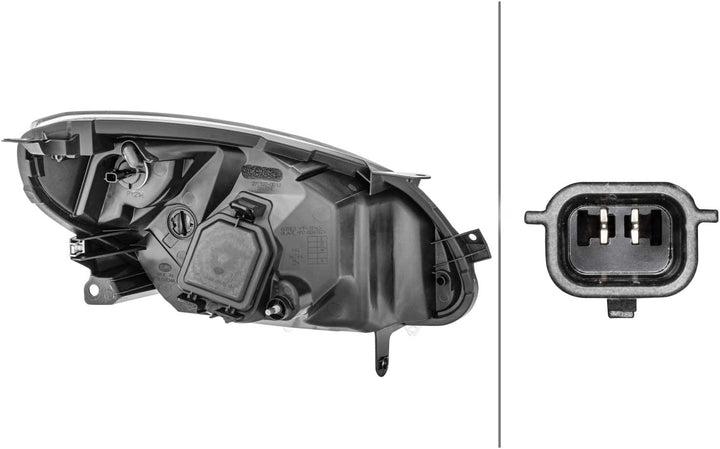 HELLA 1E7 271 510-311 FF-Hauptscheinwerfer - links - für u.a. Renault Twingo II (Cn0_) Links (Fahrer