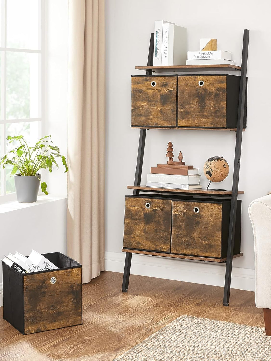 SONGMICS Aufbewahrungsbox, 6er Set, Ordnungsboxen, Vliesstoff, Faltbox, 30 x 30 x 30 cm, Stoffbox, f