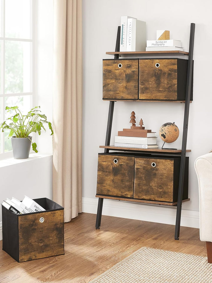 SONGMICS Aufbewahrungsbox, 6er Set, Ordnungsboxen, Vliesstoff, Faltbox, 30 x 30 x 30 cm, Stoffbox, f