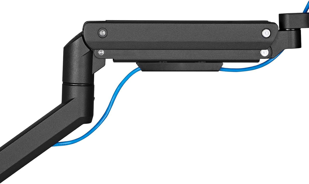 Silverstone ARM14B- Monitorarm für einzelnen Monitor mit Hochleistungs-Gasfederdesign und vielseitig