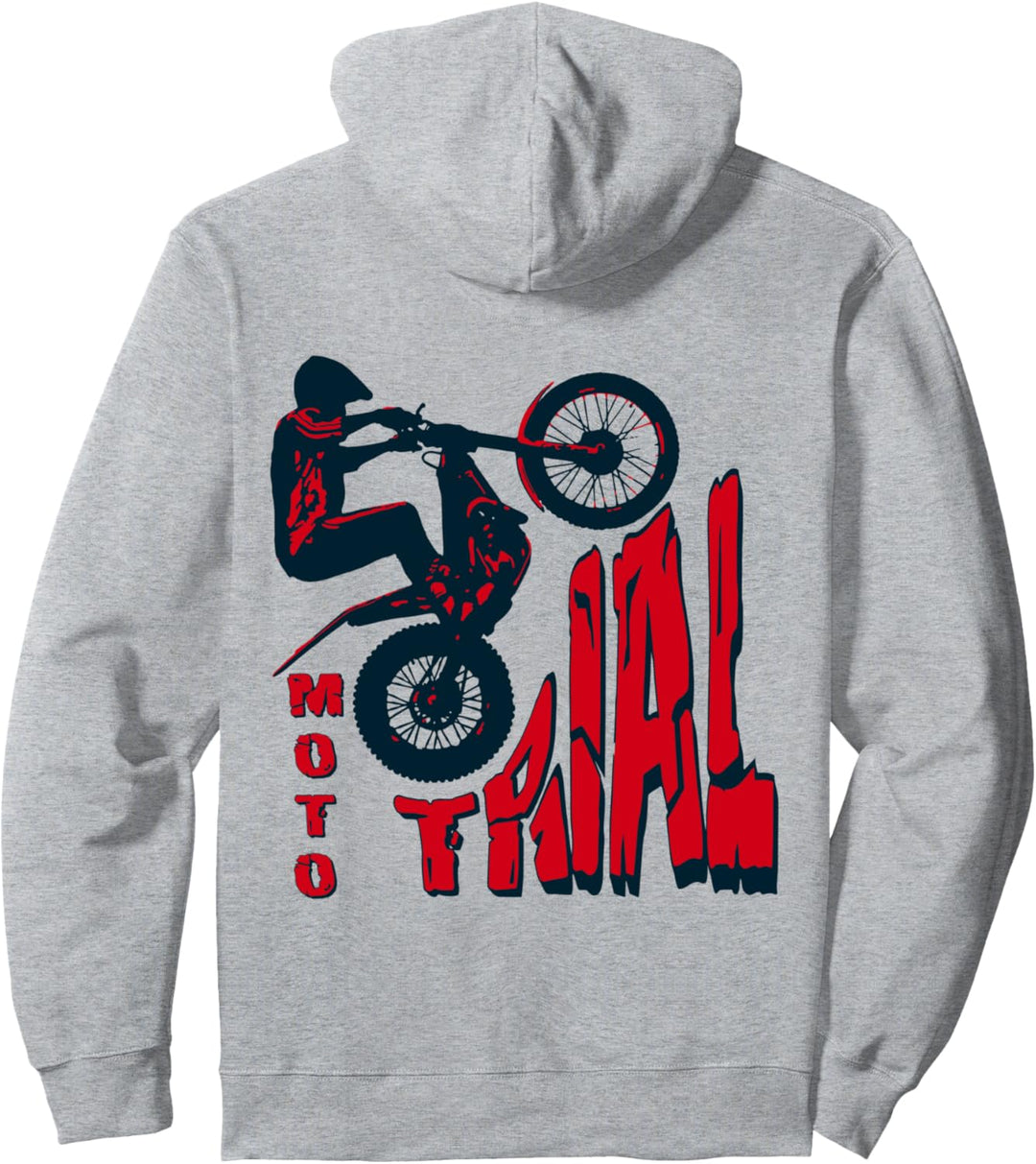 Motorrad Motocross Fahrer Hindernis Moto Trial Pullover Hoodie