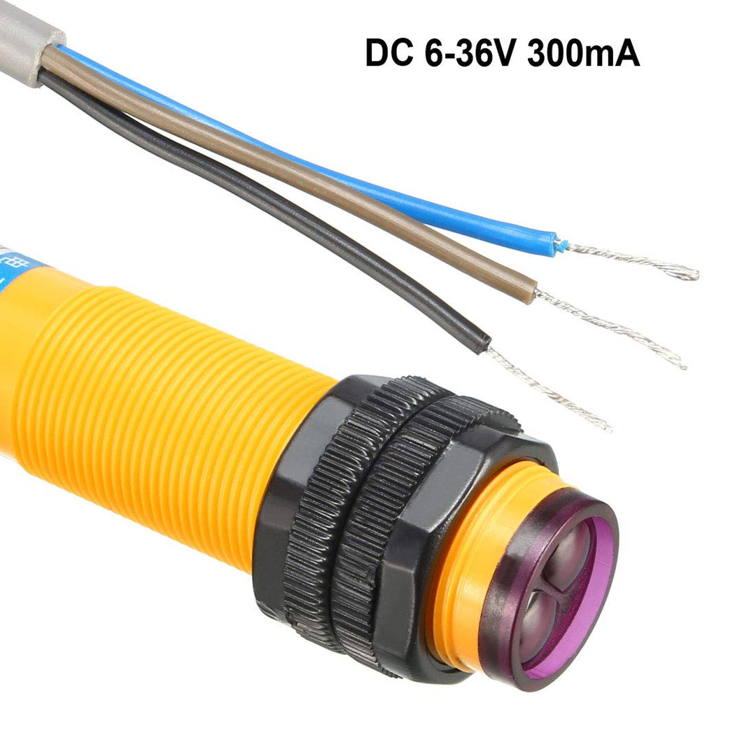sourcing map Infrarot Strahl Streufarben Relreflektionsschalter DC 6-36V E3F DS30P1 300mA de