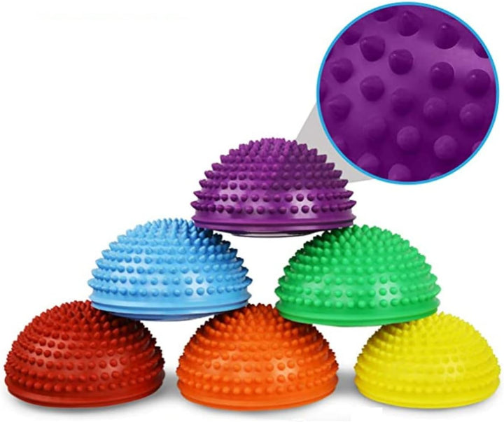 Yes4All 6 PCS Balance Pods mini, 3 Formen Hedgehog Balance Pods und Balance Disc, Rocky und geometri