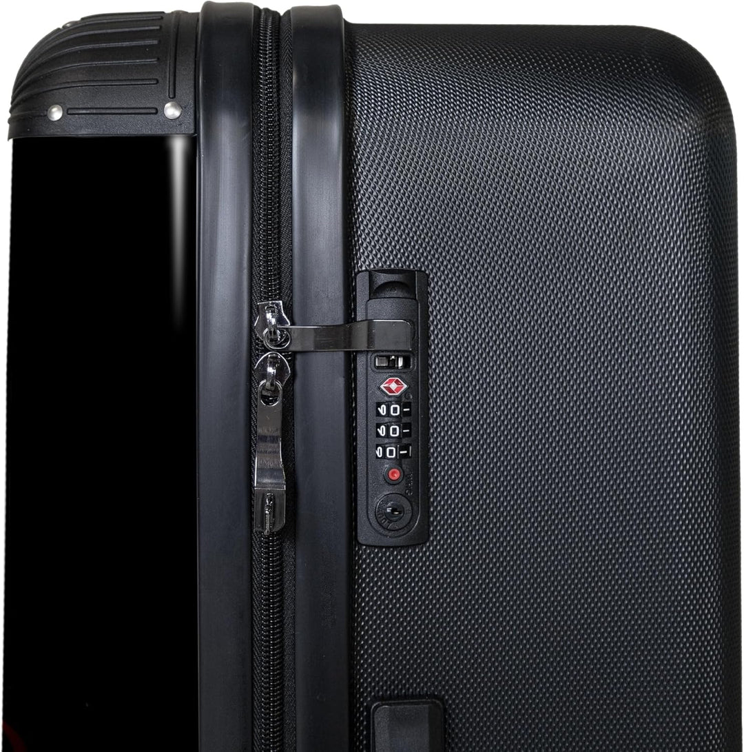 NoBoringSuitcases.com® Koffer XL Gross 77x51.5x28 cm Reisekoffer mit 4 Rollen Leicht Trolley Hartsch