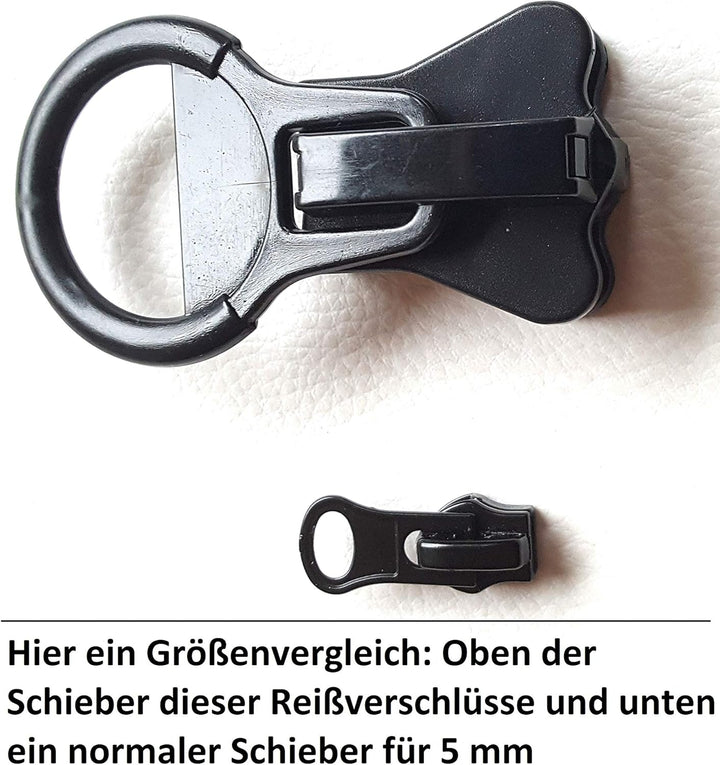 Trampolin Ersatzreissverschluss Doppel-Zipper beidseitig bedienbar schwarz 20 Zoll (schwarz, 130 cm)