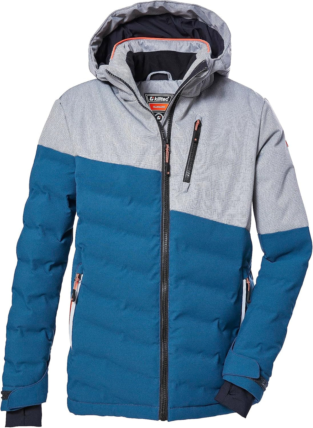 Killtec Jungen Ksw 172 Bys Ski Qltd Jckt Skijacke/Steppjacke mit Kapuze und Schneefang 152 dunkel oz