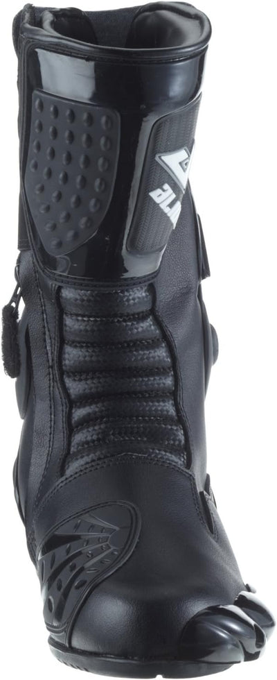 Protectwear Motorradstiefel Racing aliue, Wasserabweisend aus Leder mit aufgesetzten Hartschalenprot