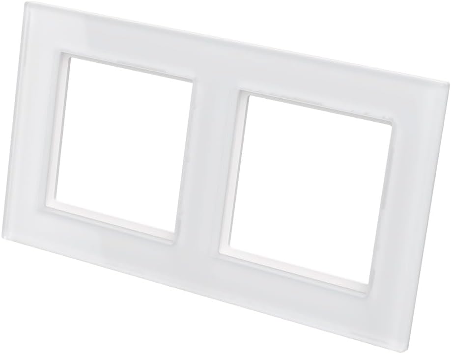 Homematic IP Glasrahmen, 2-Fach, weiss, HmIP-GF2 Glasrahmen 2-fach, Glasrahmen 2-fach