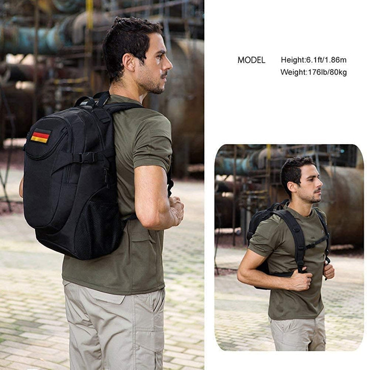 Militär Rucksack Molle Taktische Motorrad Wanderrucksack Outdoor Wasserdicht Trekkingrucksack 25L Ca