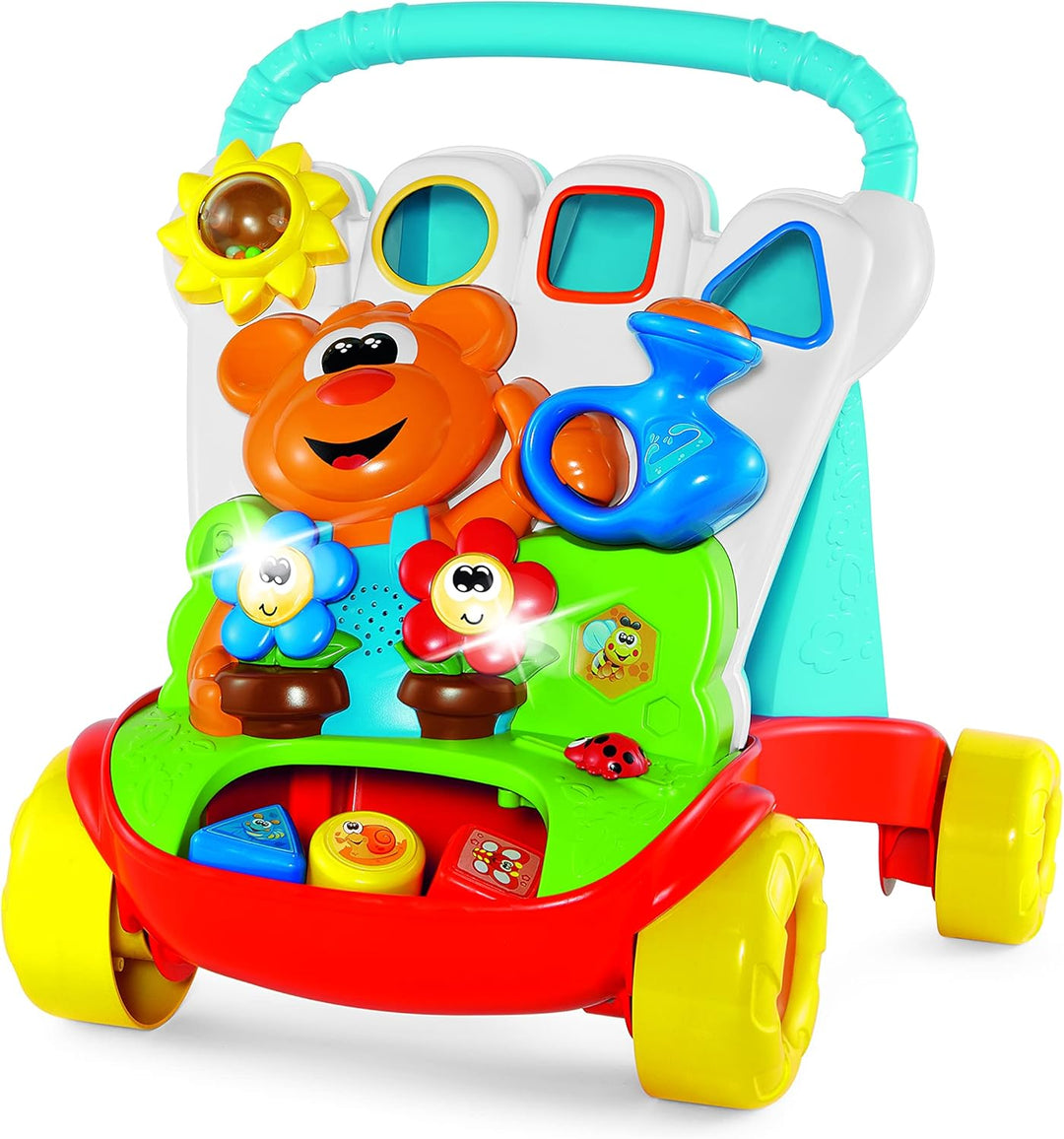 Chicco 9793000000 Tiere Lauflernhilfe zum Bewässern und Gehen mit Aktivitäts-Panel, 45 x 48 x 44 cm,