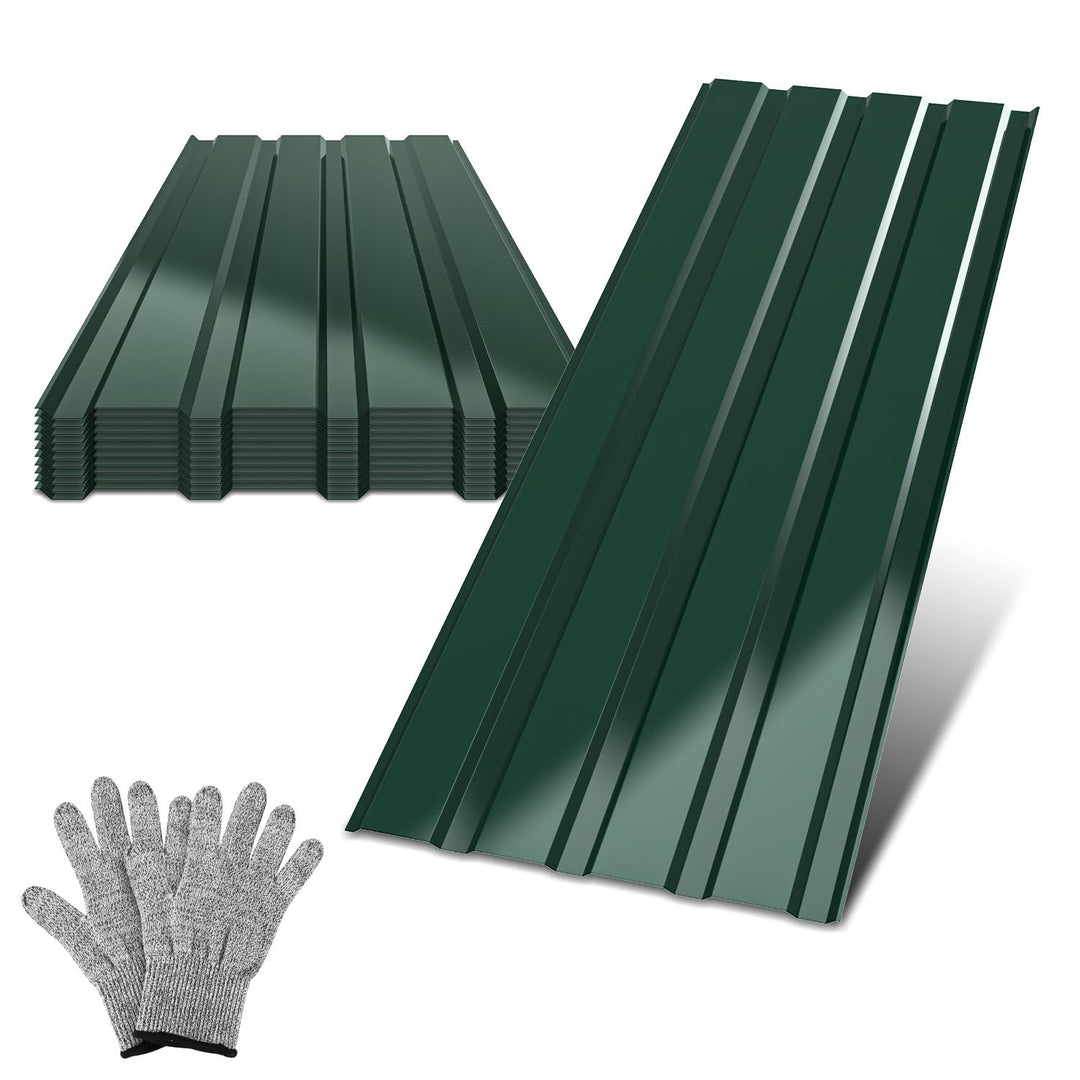 Profilblech Trapezblech für Dach - 12er Set (115x45cm) / 6 m² - Dachbleche aus verzinktem Stahl, Stä