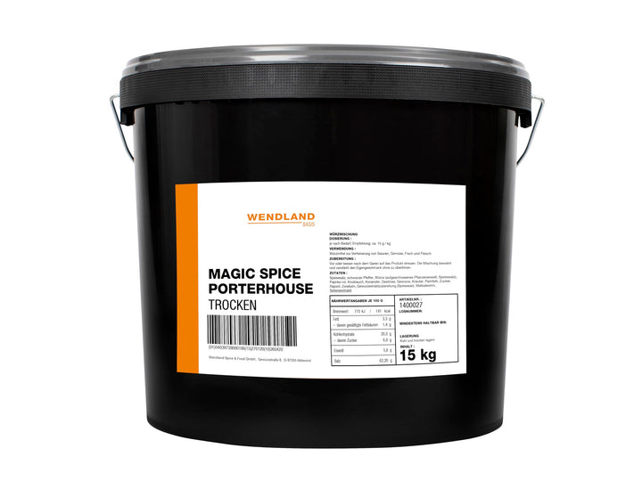 Wendland Magic Spice Porterhouse, 15 kg Würzmischung, Gastronomie-Qualität für Zuhause