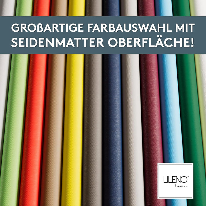 LILENO HOME Tischdeckenrolle 1,10 x 25 m - Tischdecke Rot aus Vlies - Stoffähnlich, abwaschbare Tisc