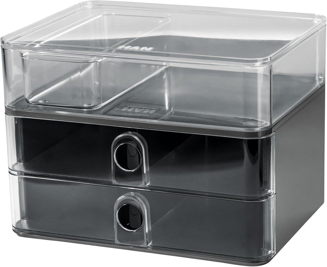 HAN Schubladenbox Allison SMART-BOX mit 2 Schubladen und Trennwand, Kabelführung, stapelbar, Utensil