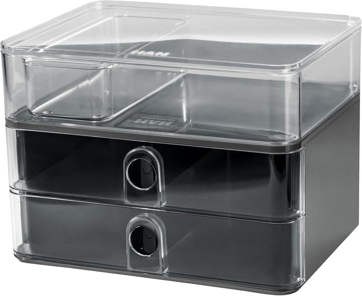 HAN Schubladenbox Allison SMART-BOX mit 2 Schubladen und Trennwand, Kabelführung, stapelbar, Utensil