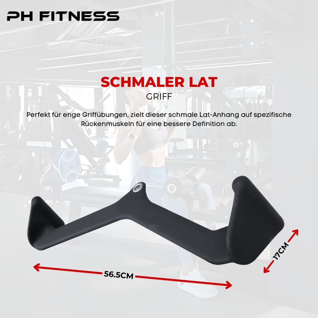 Multi Grip Set [5 Griffe] - Vielseitige Griffe für Latzug- und Rudergeräte - Verstellbare Fitnesssta