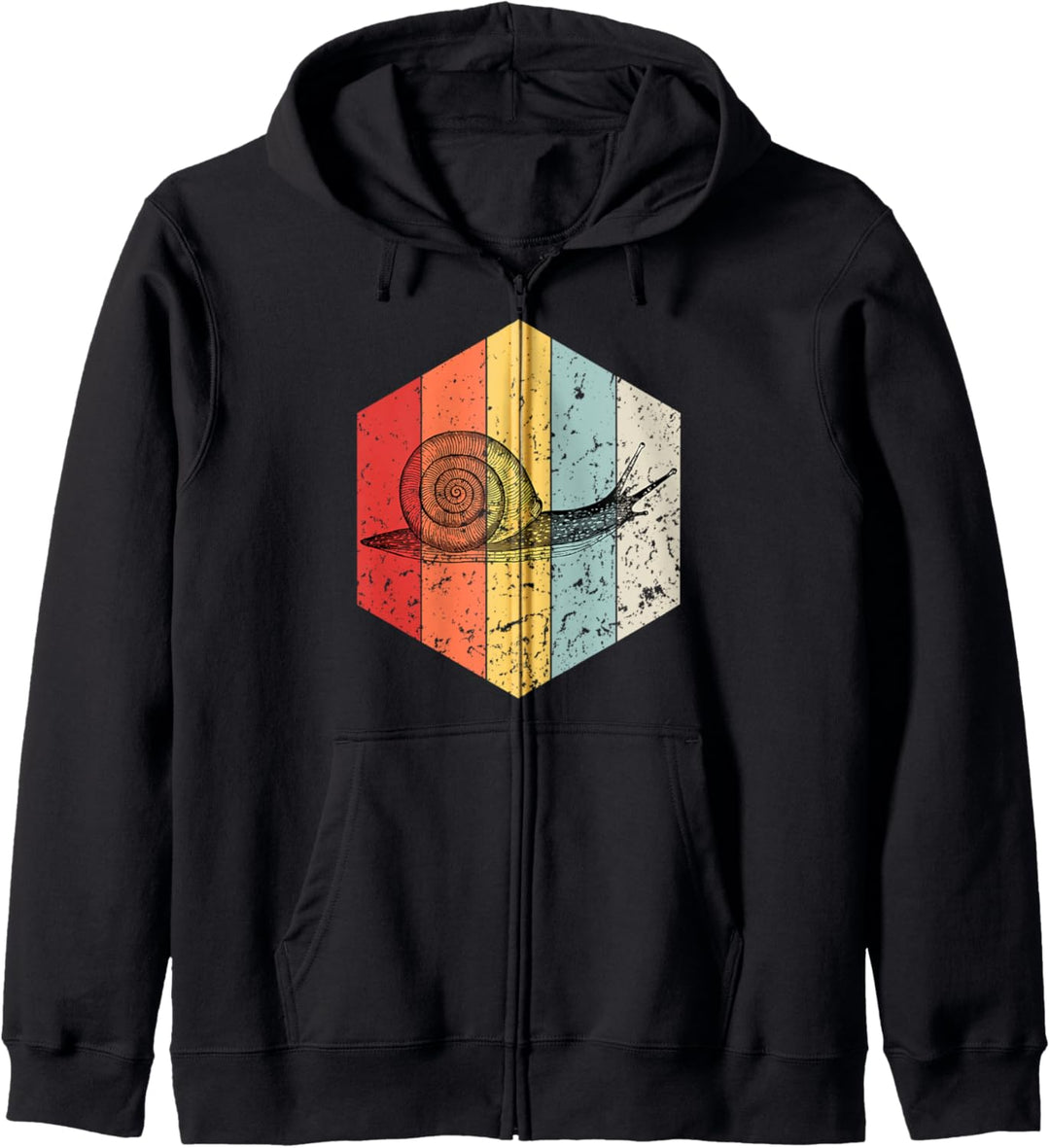 Retro-Schnecke-Vintage-Grafikstil Kapuzenjacke