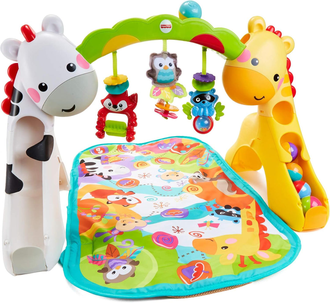 Fisher Price GLK31 - Erlebnisdecke mit Musik, Geräuschen und Lichtern, Spielmatte mit Beschäftigungs