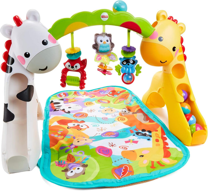Fisher Price GLK31 - Erlebnisdecke mit Musik, Geräuschen und Lichtern, Spielmatte mit Beschäftigungs