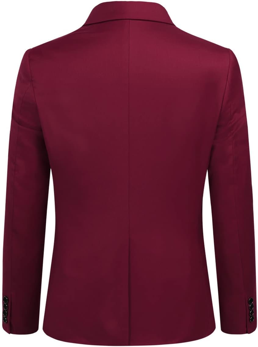 YOUTHUP Herren Sakko Slim Fit Freizeit Modern Anzugjacke für Hochzeit Party Business Abschluss Jacke
