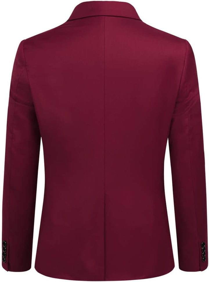 YOUTHUP Herren Sakko Slim Fit Freizeit Modern Anzugjacke für Hochzeit Party Business Abschluss Jacke