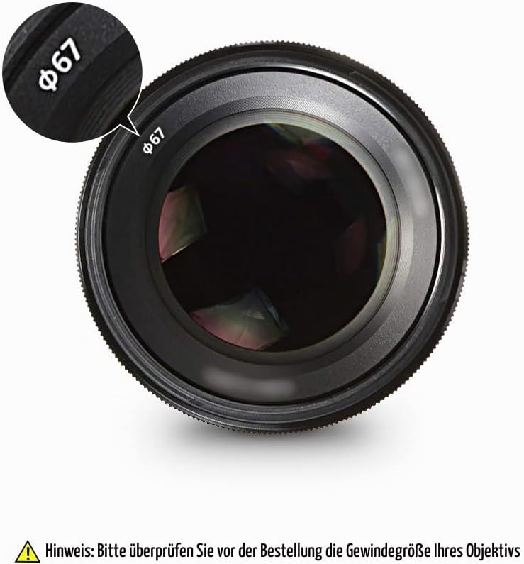 JJC 67 mm optisches Glas mit variablem Sternfilter-Set (4 Punkte, 6 Punkte und 8 Punkte) für Canon E
