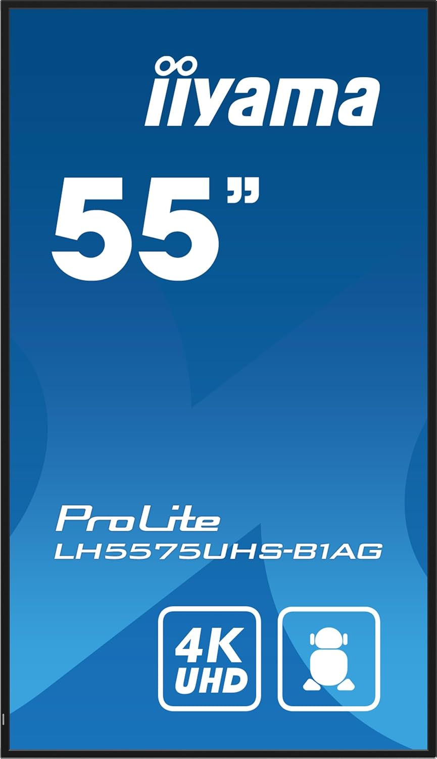 iiyama Prolite LH5575UHS-B1AG 139cm 54,6" Digital Signage Display IPS LED Panel 4K UHD HDMI DP in/Ou