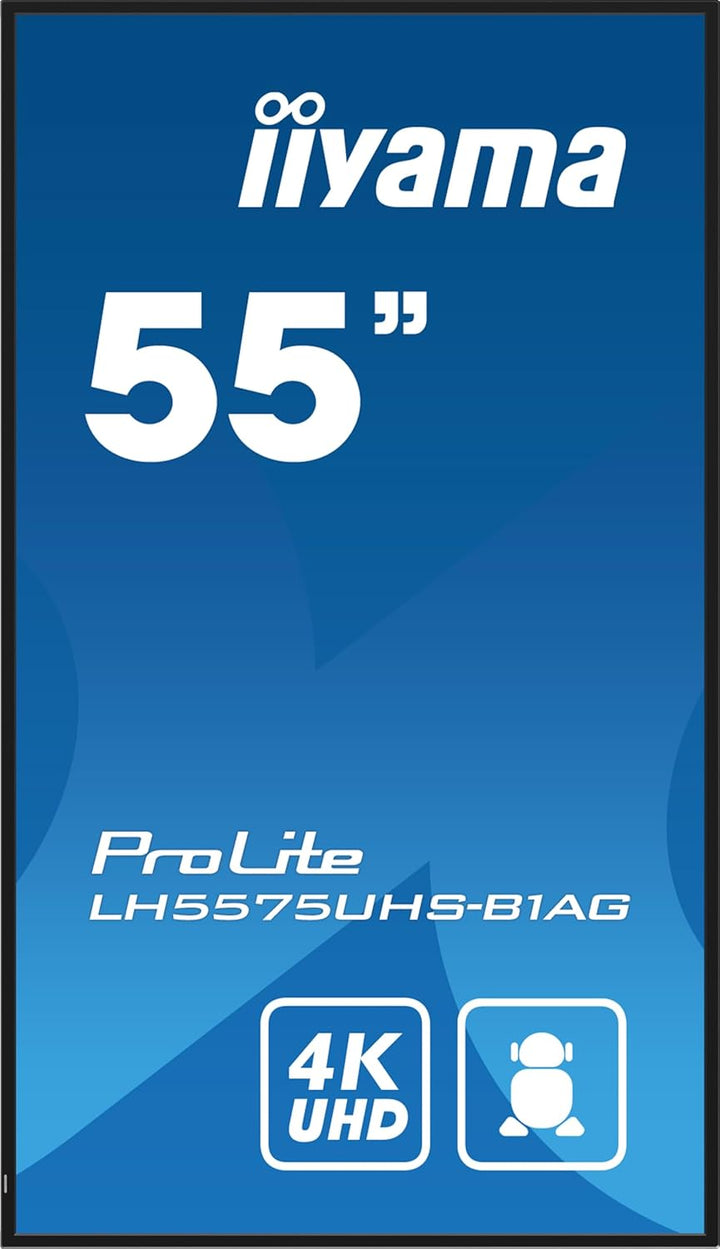 iiyama Prolite LH5575UHS-B1AG 139cm 54,6" Digital Signage Display IPS LED Panel 4K UHD HDMI DP in/Ou