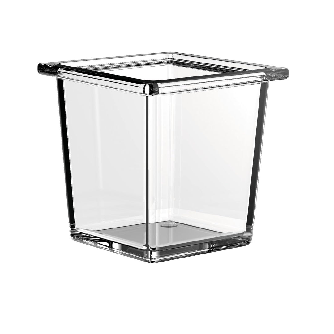 Emco Liaison Glasschale quadratisch für Reling, Kristallglas klar, tief, Glas