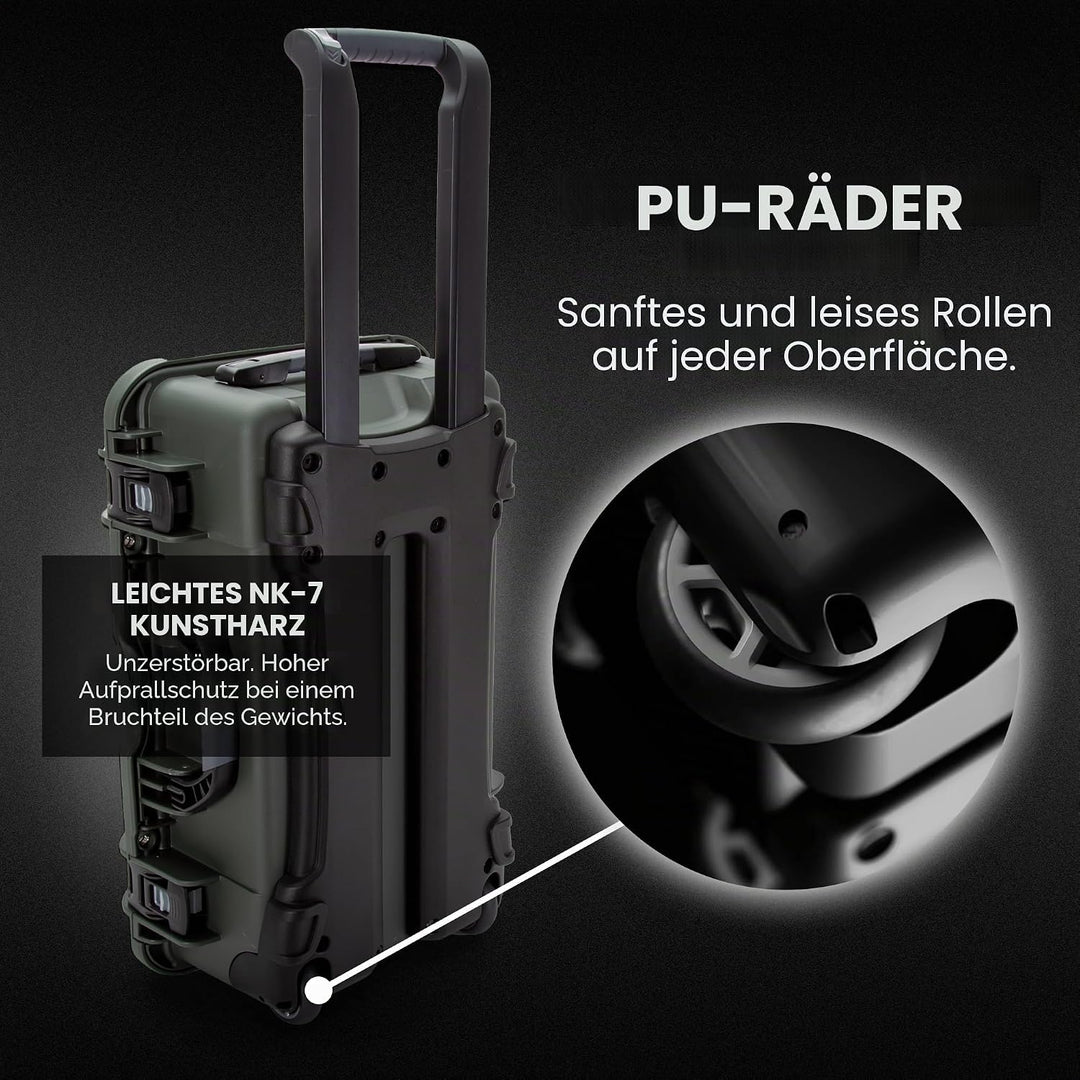 Nanuk 935 Wasserdichter Hartschalenkoffer Mit Gepolsterten Trennwänden und Organizer für Deckel - Ol