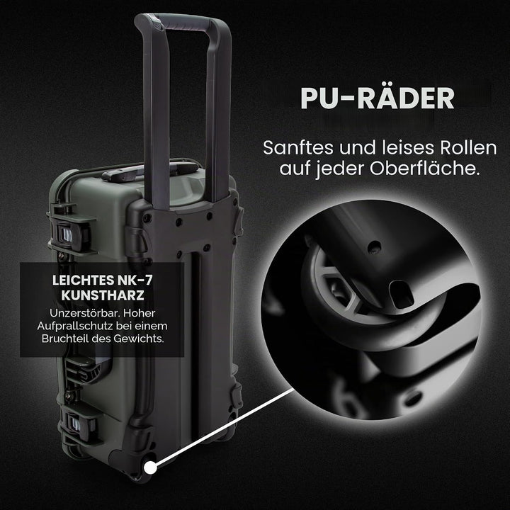 Nanuk 935 Wasserdichter Hartschalenkoffer Mit Gepolsterten Trennwänden und Organizer für Deckel - Ol