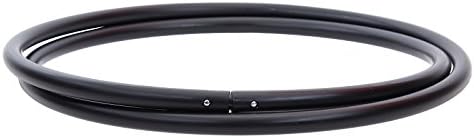 Hoopomania® Hula Hoop Rohling, HDPE-20mm, Ø60/70/80/90/100cm, farbig Schwarz Ø90cm, Schwarz Ø90cm