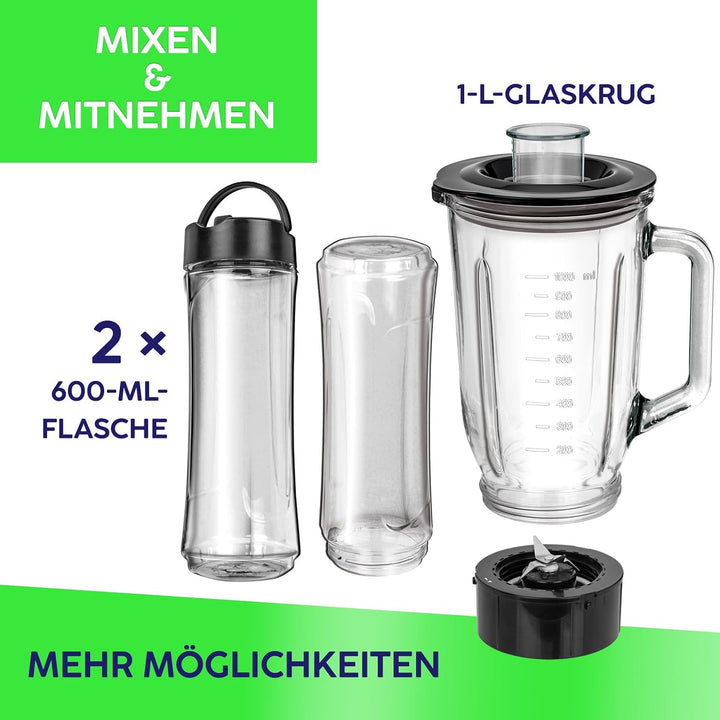 MPM MBL-15M blender 1 L Tabletop blender 450 W Stainless steel