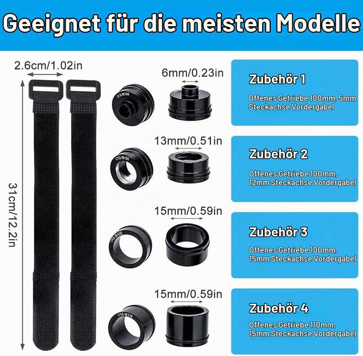 2 Stück Fahrrad Gabelhalterung, Auto Fahrrad Dachträger Gabelhalterung, Fahrradhalterung Auto aus Al