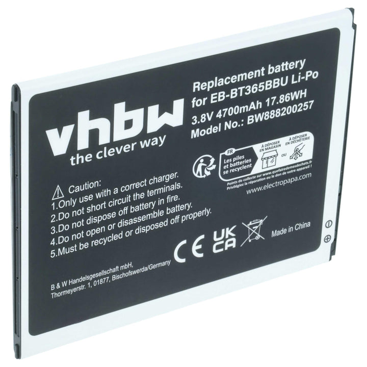 vhbw 1x Akku kompatibel mit Samsung Galaxy Tab SM-T360UD, SM-T365, SM-T365F0, SM-T390, SM-T390N, SM-