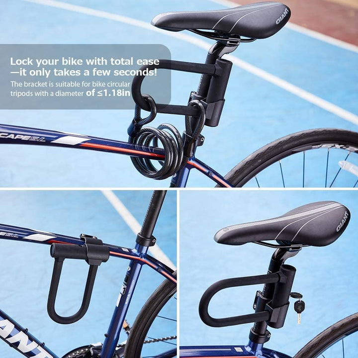 Bügelschloss Fahrrad, Sportneer Fahrradschloss - 16 mm Schweres Fahrrad Bügelschloss mit 1,5m Kabel