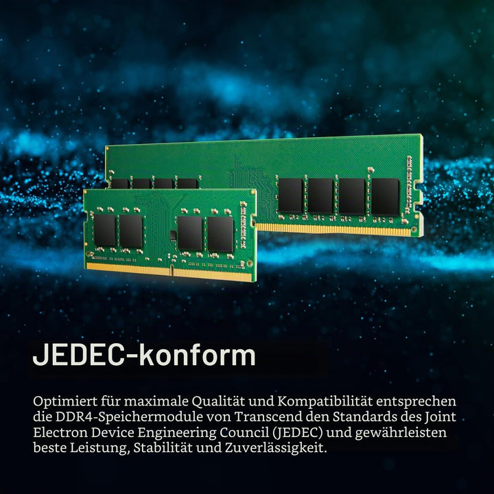 Transcend 32GB JM DDR4 3200Mhz SO-DIMM JM3200HSE-32G 32 GB_UDIMM (2GX8), 32 GB_UDIMM (2GX8)