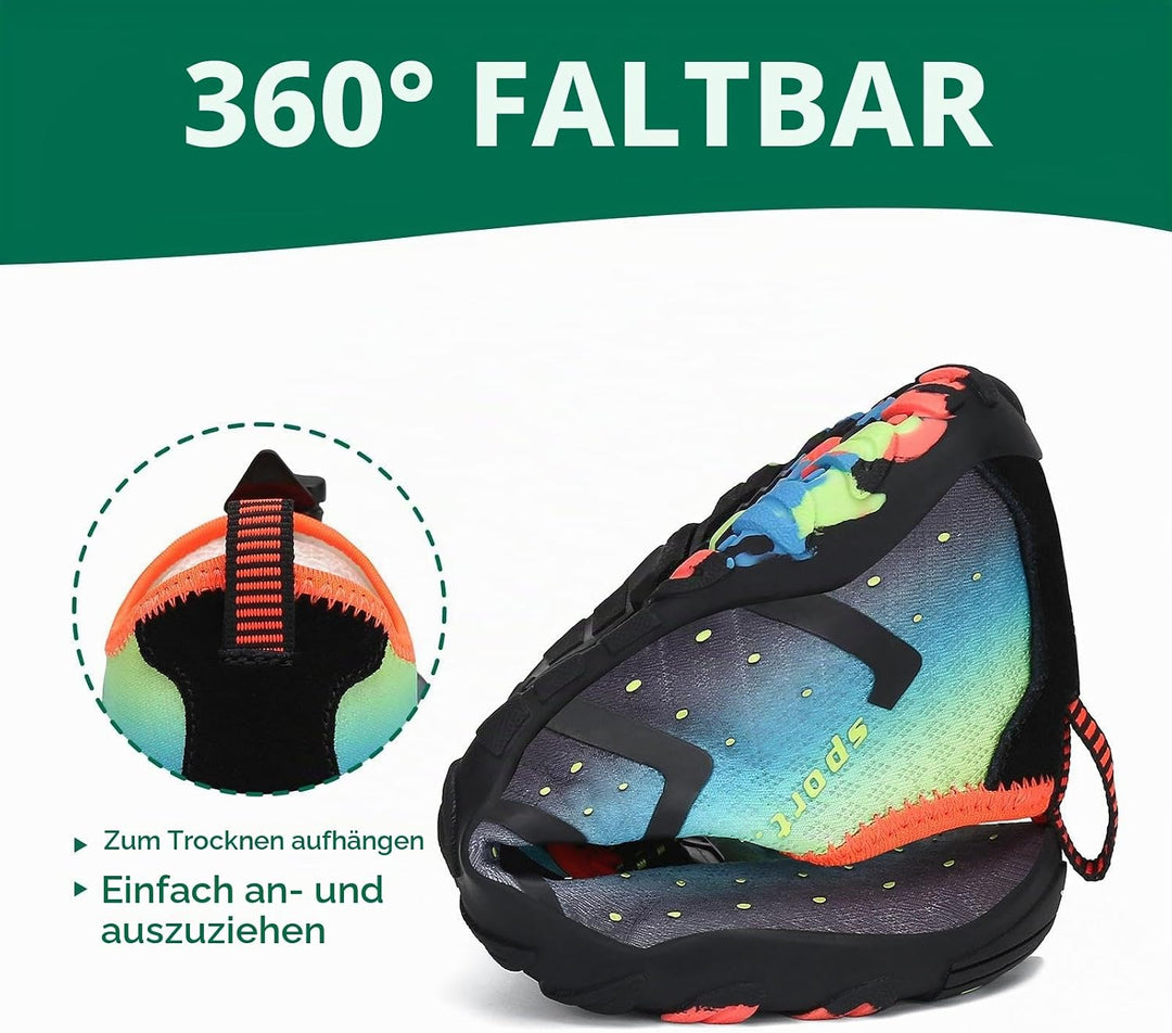 SAGUARO Kinder Badeschuhe rutschfeste Schnell Trocknend Aquaschuhe Gr.24-36 25 EU St 1 Blau A, 25 EU