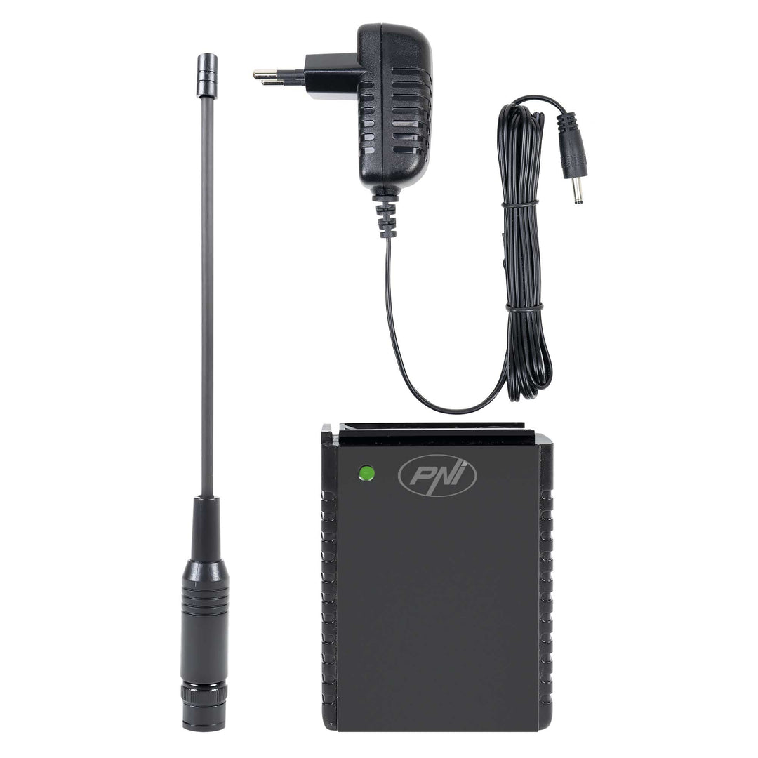 Kit Batterie PNI PB-HP62 1500mAh Li-Ion Plus 230V Netzteil und BNC-Antenne für CB Radio PNI HP 62 Si
