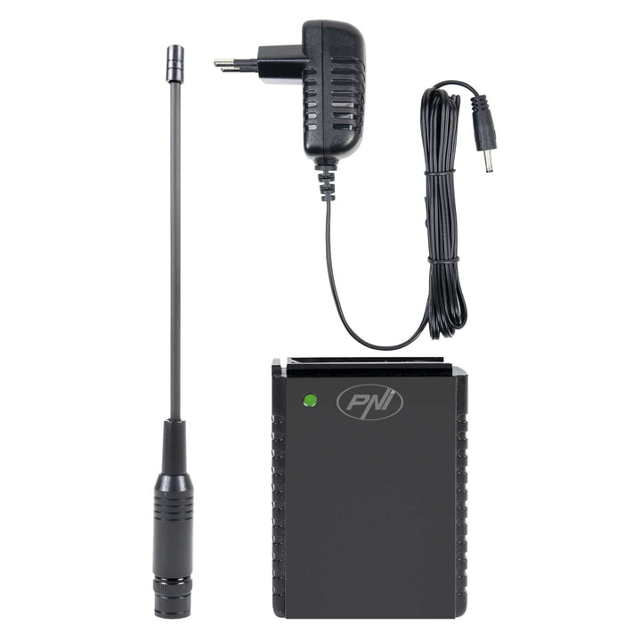 Kit Batterie PNI PB-HP62 1500mAh Li-Ion Plus 230V Netzteil und BNC-Antenne für CB Radio PNI HP 62 Si