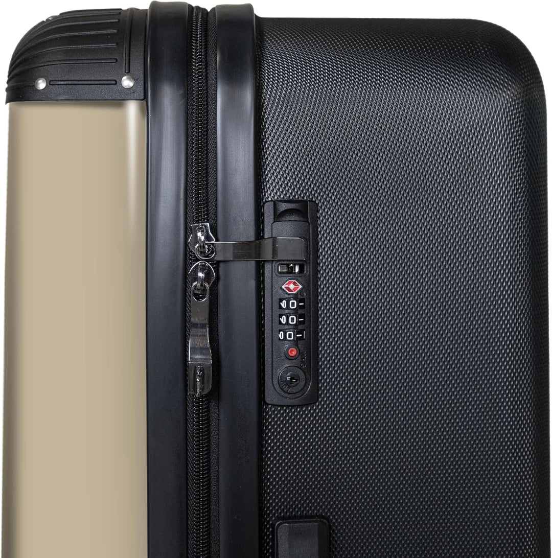 NoBoringSuitcases.com® Koffer XL Gross 77x51.5x28 cm Reisekoffer mit 4 Rollen Leicht Trolley Hartsch