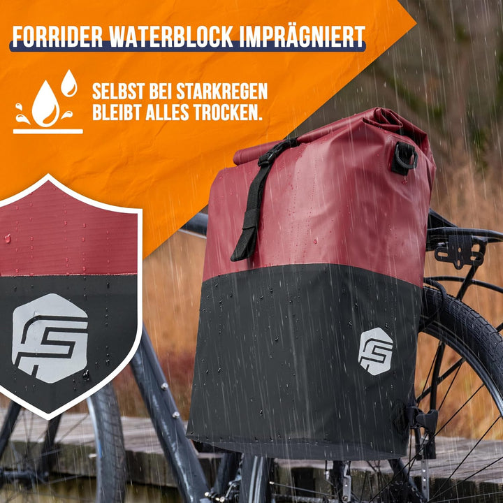 Forrider 3in1 Fahrradtasche für Gepäckträger mit Rucksack Wasserdicht –  techstudio.ch