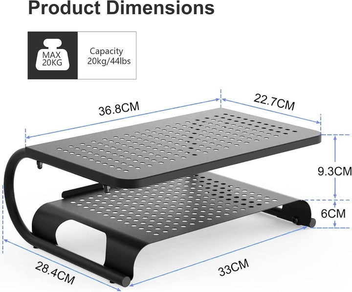 suptek Monitorstände, Monitorstnder Riser für Computer, Laptop, Drucker, Notebook und alle Flachbild