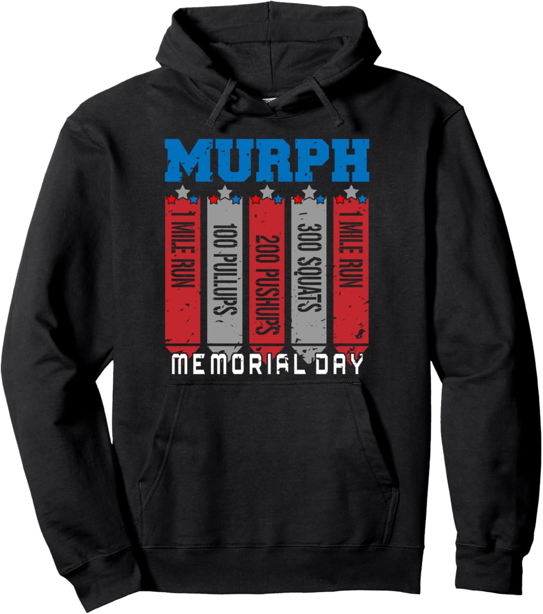 Memorial Day Murph Wod Workout Cross Fitness Fun T-shirt Pullover Hoodie