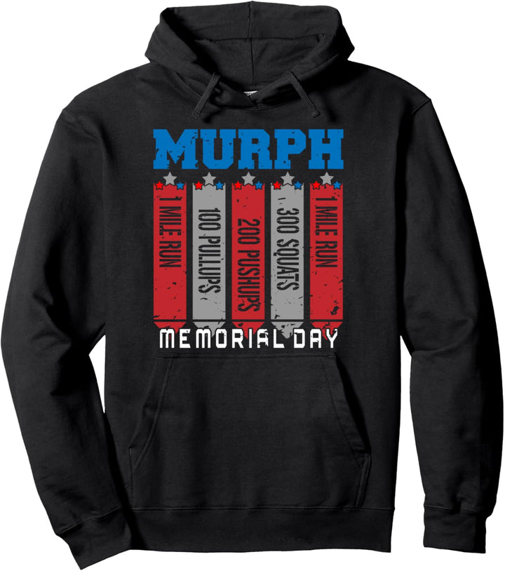 Memorial Day Murph Wod Workout Cross Fitness Fun T-shirt Pullover Hoodie
