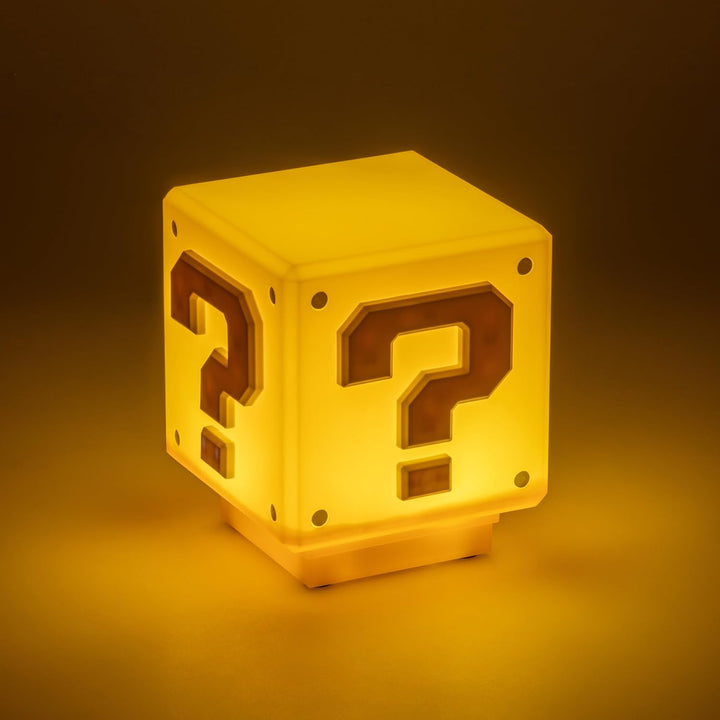 Paladone Super Mario Mini Fragezeichenblock-Licht - Offiziell lizenziertes Super Mario Bros.-Merchan