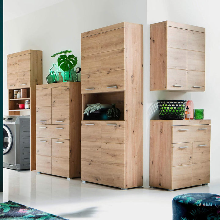 trendteam smart living - Hängeschrank breit - Bad - Amanda - Aufbaumass (BxHxT) 73 x 77 x 23 cm - Fa