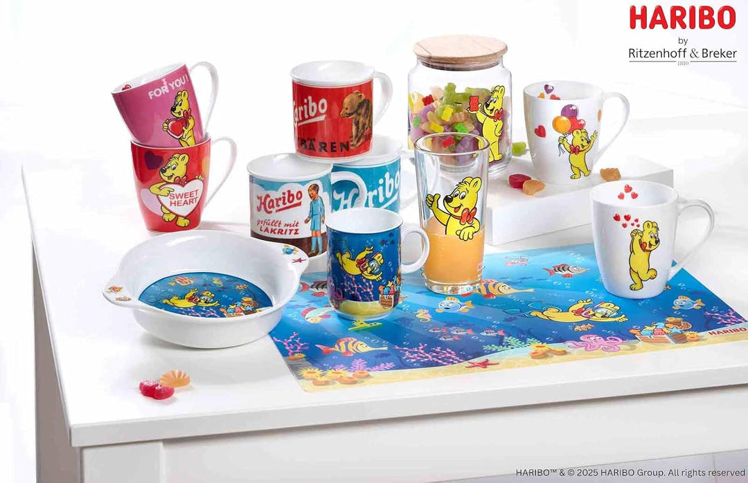 Ritzenhoff &amp; Breker Haribo Seaworld Kinder-Set 2-teilig – Becher 270 ml, Schale mit Griff – Spülmasc
