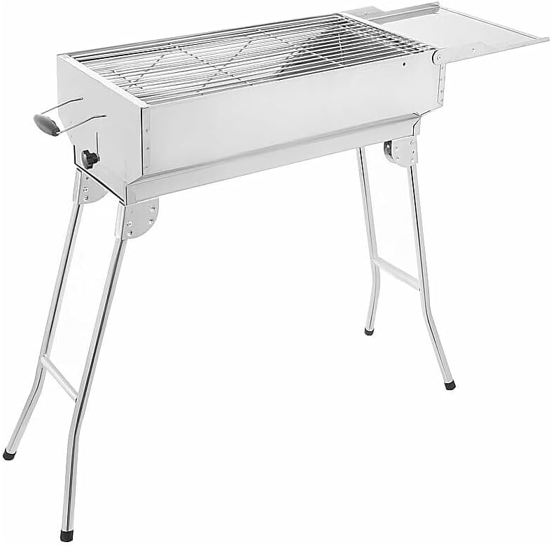 Mangal Set President Edelstahl mit Drehspiessregler für 11 Spiesse
