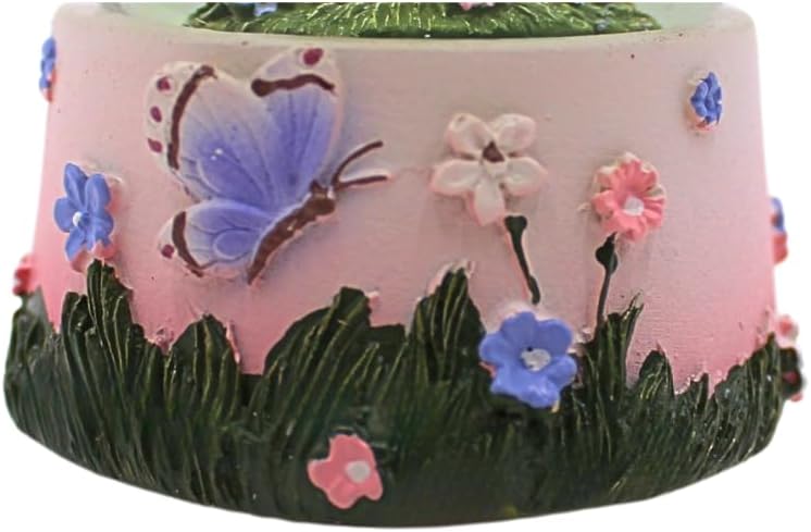 Dekohelden24 Schneekugel, Schüttelkugel, Fabelwesen - Schneekugel, Schneekugel mit Blumenmädchen, El